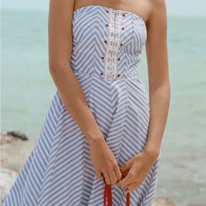 Anthropologie - Maeve Strapless A-Line Dress